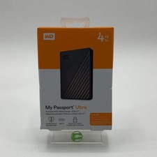 New Western Digital WD Portable My Passport Ultra 4TB USB-C to USB-A HDD