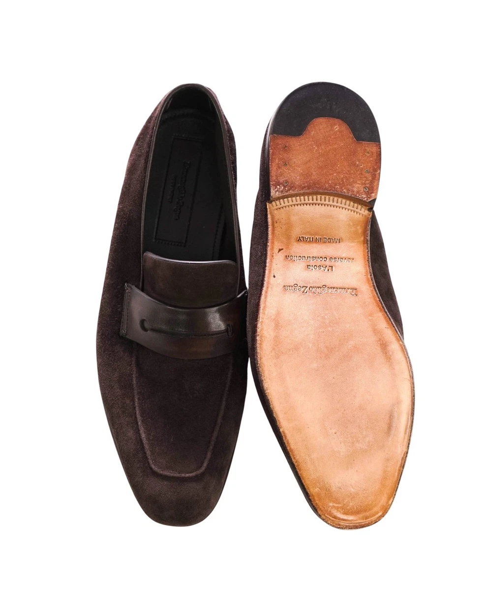 Suede Casual Brown Ermenegildo Zegna Shoes for Men for sale | eBay