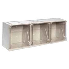 CASSETTIERA CON CASSETTI BASCULANTI 'CRYSTAL BOX' 3 Cassetti - mm 600x200x215...