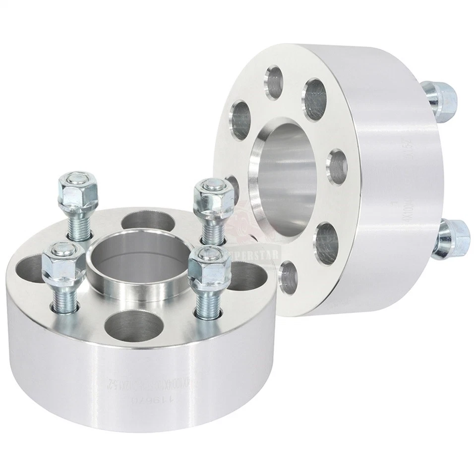 2 piezas 2" 4x100 12x1,5 pernos espaciadores de rueda para Chevrolet Chevette Cobalt Foto 2 de 4
