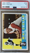 1960 Mike Cuellar Card - Cincinnati Reds- PSA 3 (VG) New!!