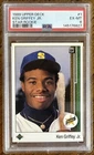 1989 UPPER DECK KEN GRIFFEY JR ROOKIE RC BASEBALL CARD #1 GRADED PSA-6 READ