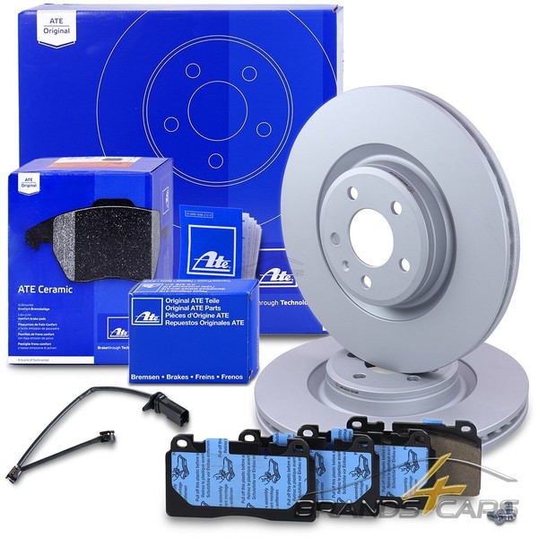 Ate Bremsscheiben Ø345 +Ceramic BelÄGe +Kontakt Vorne FÜR Audi A6 C7 A7 4G Q5 8R-image