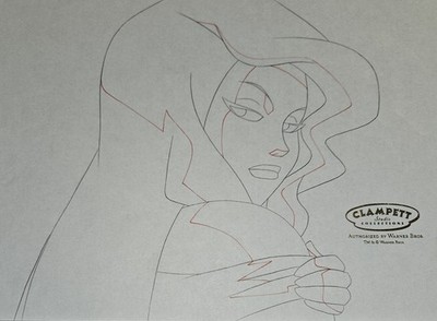 Justice League Unlimited Animated Series Production Drawing Black Canary Sexy!