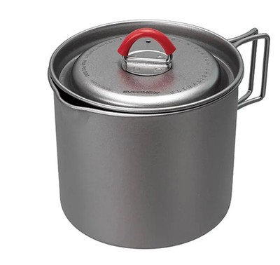 Neu EVERNEW Ti Becher Topf 500 ECA537 Titan 550ml leichtes Kochgeschirr Gesch...