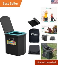 Upgrade XL Portable Travel Toilet - Perfect for Families, Hiking, and Boating