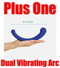 PlusOne Dual Vibrating Arc Personal Massager, Purple