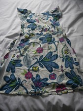 Cotton Summer Dress Size 14 Teadress Tea Dress Sundress Carbon Bold Flowers