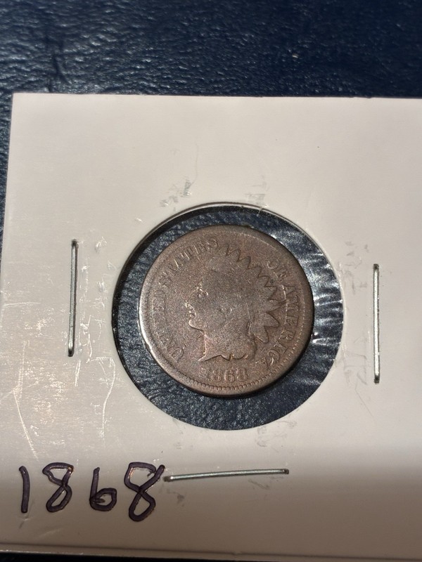 1868 Indian Head Penny Good Condition Nice Coin