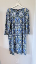 Talbots dress Jersey Shift Dress Stretch Women XL Vacation Travel Casual Workwea