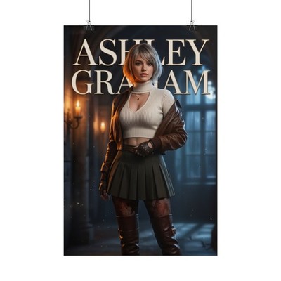 Resident Evil 4 Ashley Graham Poster Horror Video Game Wall Decor