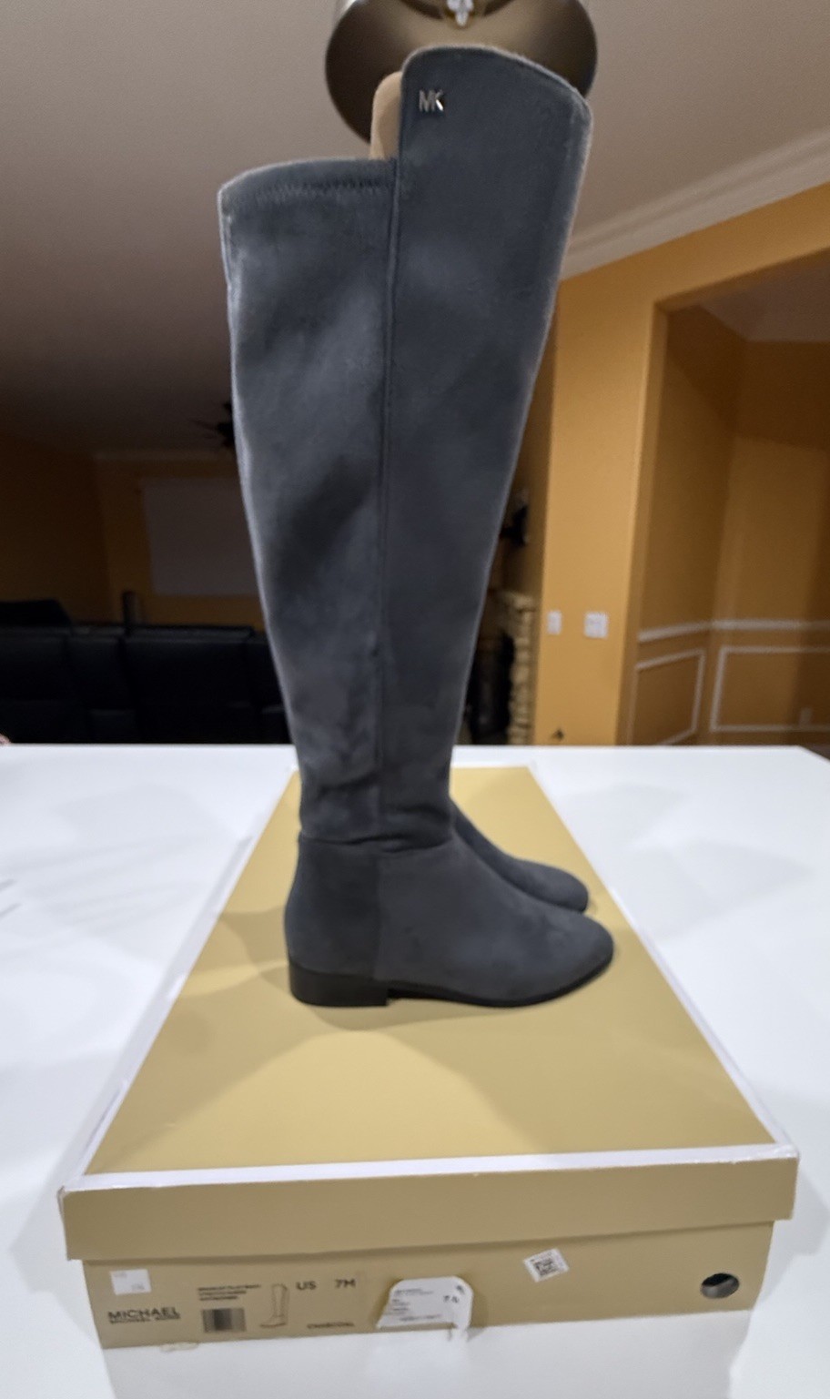 Michael Kors Bromley Flat Boot – Gray Suede – Women’s 7M