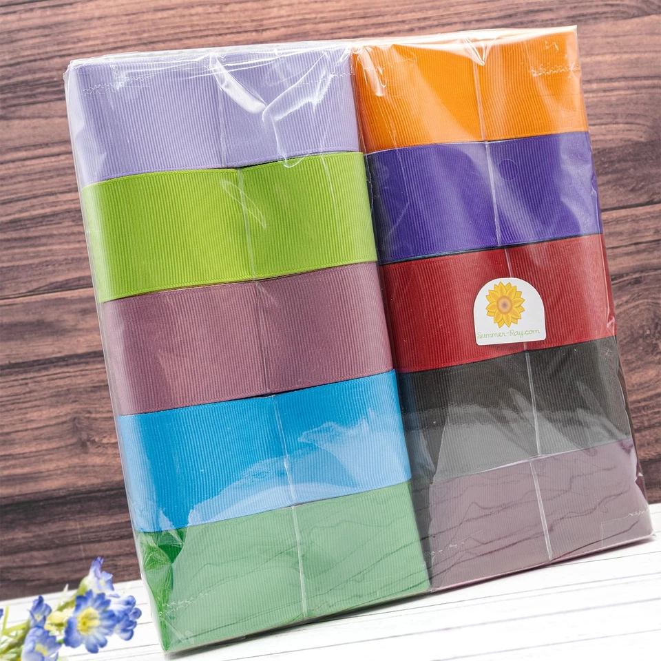 Summer-Ray 60 Yards (30 x 2 Yards) Grosgrain Ribbon 1.5 Inches (38mm) Mixed C... - Image 4 of 4