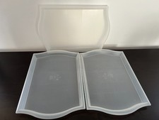 IKEA SMULA Trays, clear, 20x14  - SET OF 3