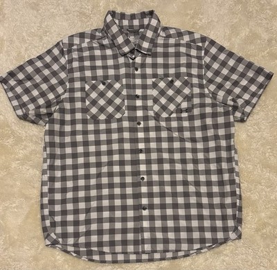 Under Armour Heatgear Short Sleeve Button Up Shirt Mens XL Loose Performance