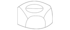 Genuine Toyota Lower Control Arm Castle Nut 90171-18003