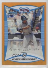 2008 Bowman Draft Prospects Chrome Orange Refractor 13/25 Gorkys Hernandez 4r3