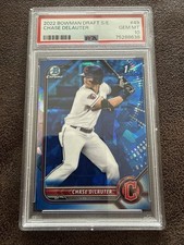 2022 Bowman Chrome Sapphire Chase Delauter #BDC-49 1st Bowman Guardians PSA 10
