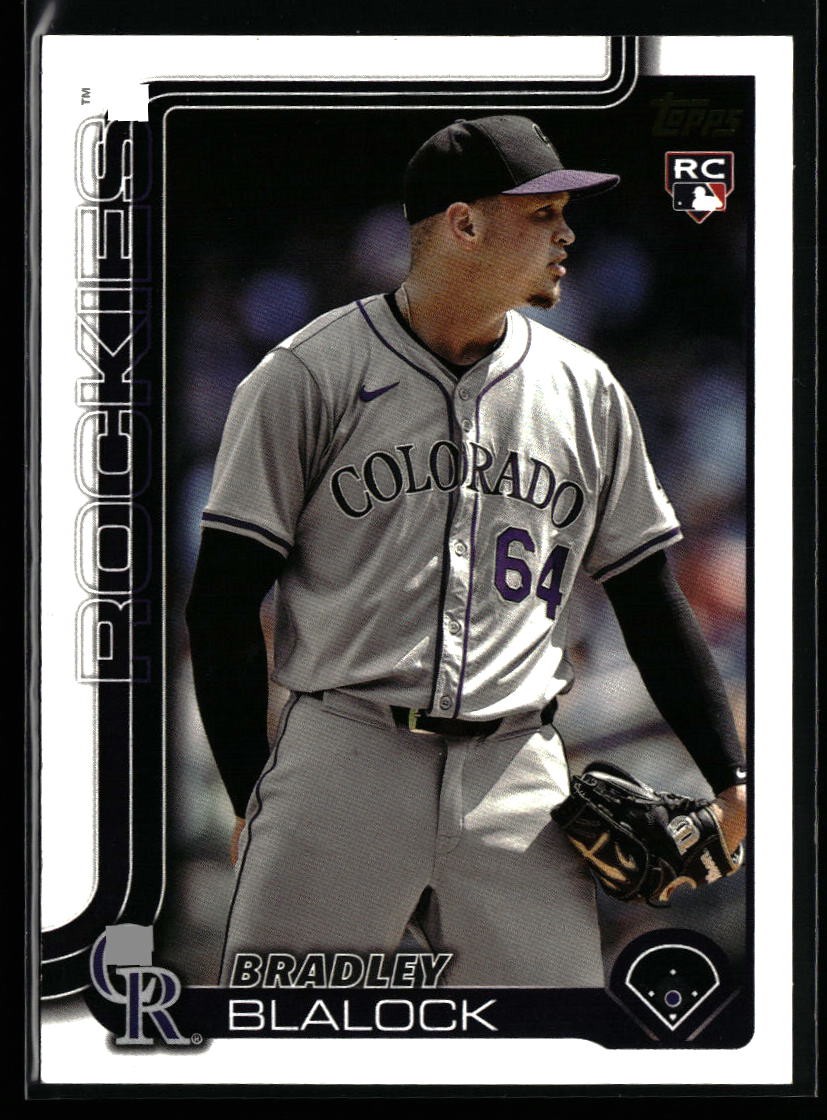 Bradley Blalock 2025 Topps #161 Golden Mirror Image Variation SSP Rookie Rockies