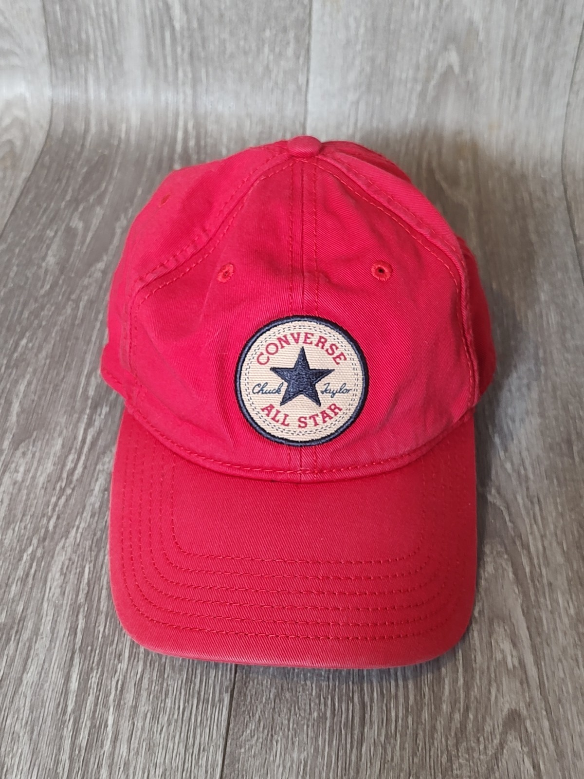 Converse Hat Cap Strap Back Red Strap Back Twill … - image 1