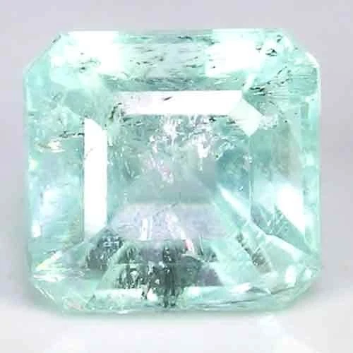 ENCHANTING MEXICAN EMERALD CUT AQUA GREEN COLOR AMBLYGONITE GEM 2.3CT