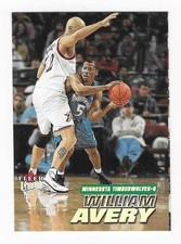 2000-01 Fleer Ultra William Avery Minnesota Timberwolves Basketball Card #131