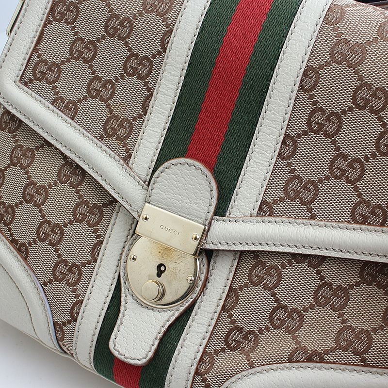 バッグ 840 archive gucci gg canvas shoulder bag Gucci Limited Edition GG Canvas Shoulder Bag 145999 47508763