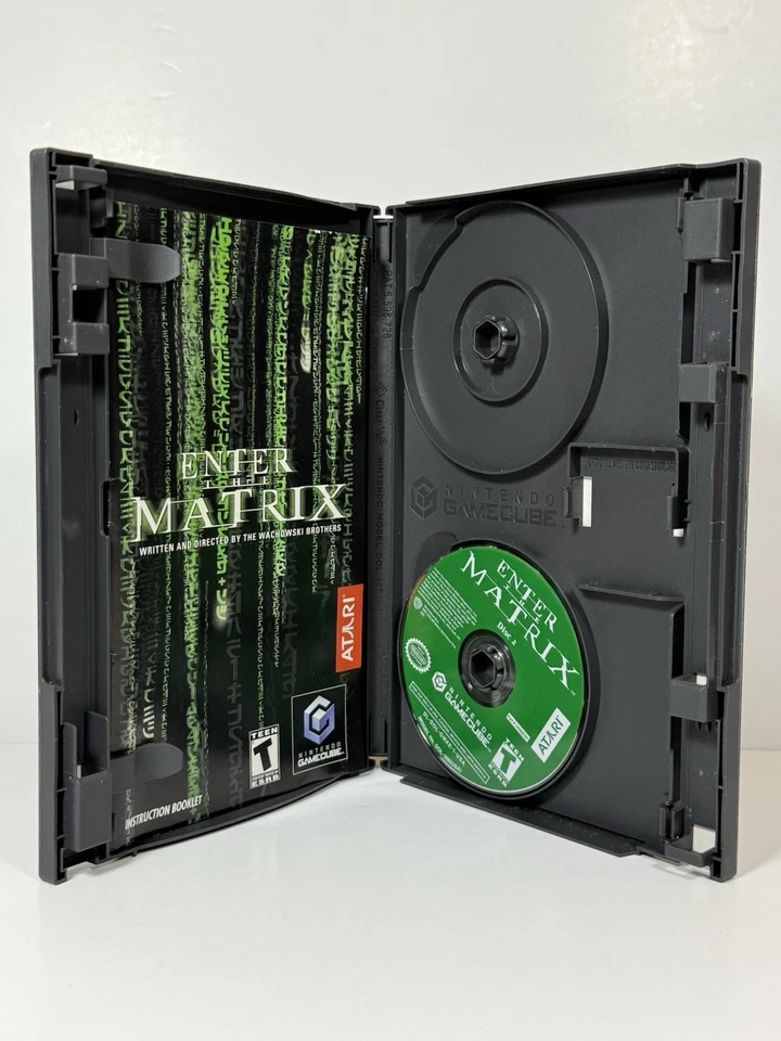 Enter the Matrix (Nintendo GameCube, 2003) Manual, Case & Disc 2 Only NO DISC 1 - Image 4 of 4