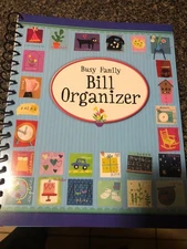 Bill Expense Organizer Spiral Bound Holder Book with Pockets Organize Planner