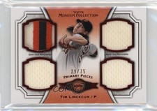 2012 Museum Collection Primary Pieces Quad Relics Red 29/75 Tim Lincecum 0b0