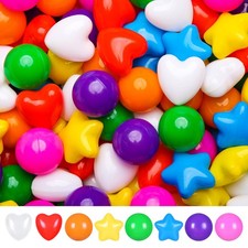 Image of TRENDPLAY Ball Pit Balls – Stars & Hearts Shapes (100 Count)