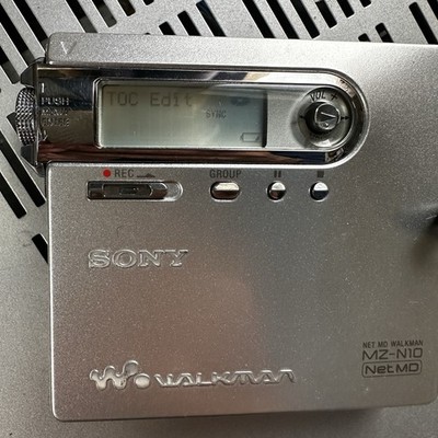 SONY MZ-N10 NET MD WALKMAN Silver Tested Working Main unit only | eBay