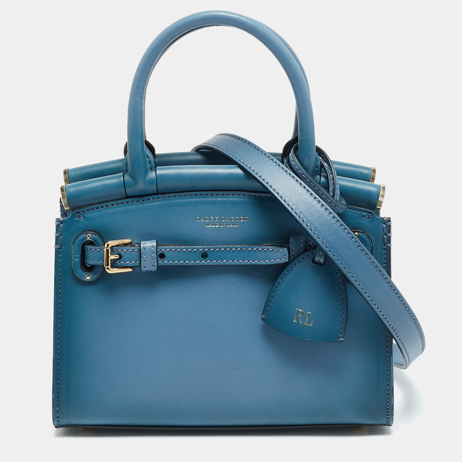 Ralph Lauren RL50 Mini Blue Ombre Leather Bag
