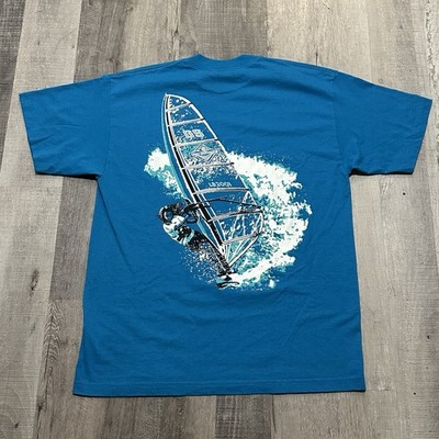 Vintage Wind Surf Graphic Shirt Gordon And Smith Y2K Size X-Large RIDE THE WAVE
