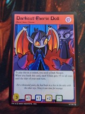 NM Darkest Faerie Doll 4/150, Darkest Faerie Ultra Rare, 2005 Neopets TCG