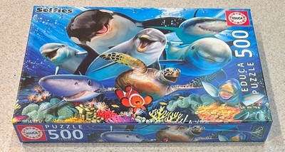 UNDERWATER SELFIES (Educa) -- 500 Piece Jigsaw Puzzle -- SEALED