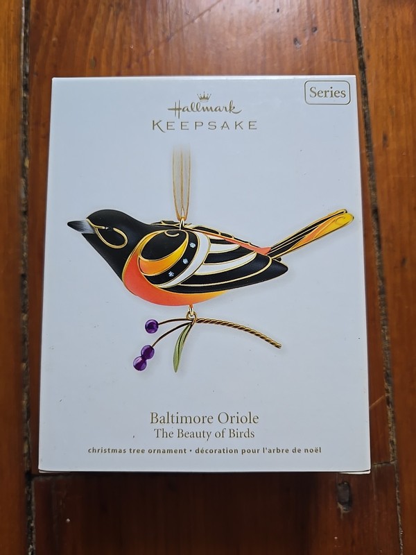 Hallmark Keepsake Beauty Of Birds Series #7 Baltimore Oriole Christmas Ornament