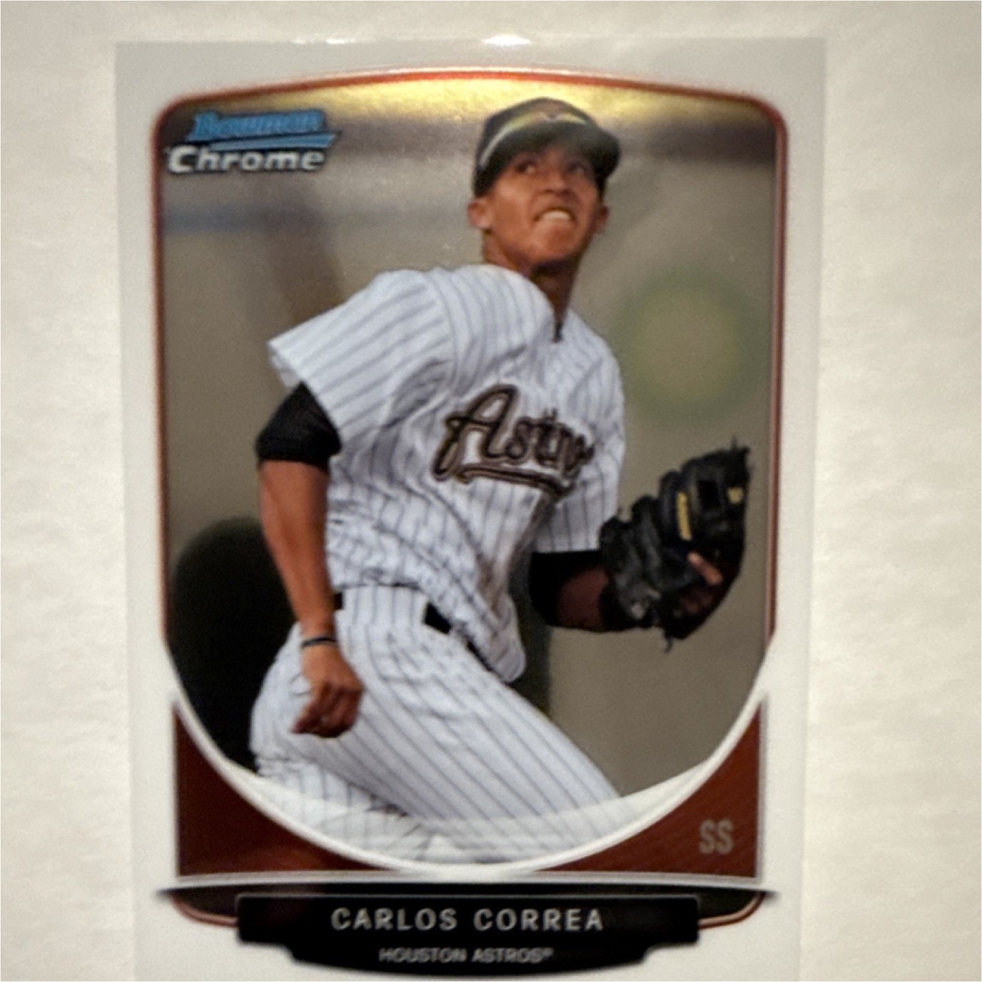 2013 Bowman Chrome Prospects Carlos Correa #BCP100 Rookie Insert Houston Astros