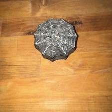 Spider Web Halloween Candle 3  Diam. 1  Tall Unburned