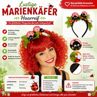 Haarreif KäFer Im GlüCk KopfbüGel Fasching Karneval