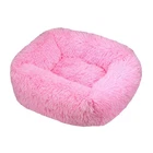 Plush Dog Cat Bed Calming Pet Sofa Cushion Machine Washable Sleeping Kennel