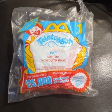McDonald's Teletubbies Po Soft Toy Premium 2000 DAMAGED BAG