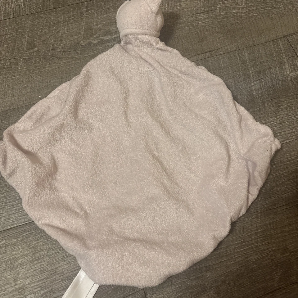 Angel Dear Rosa Claro Blanco Gatito Gato Suave Lovey Bebé Manta de Seguridad 12" Foto 4 de 4