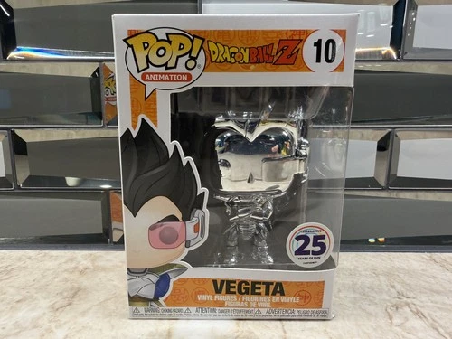 Funko Pop! Dragon Ball Z Vegeta (Silver Chrome) Funimation 25th Anniversary 10