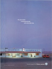 Volkswagen 2001 Print Ad Vintage Golf 5-Speed Drivers Wanted Supermarket
