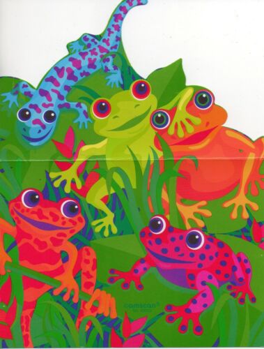 Invitaciones de fiesta de cumpleaños de ranas selva tropical - conjunto de 8 - nuevas en paquete - Imagen 3 de 4