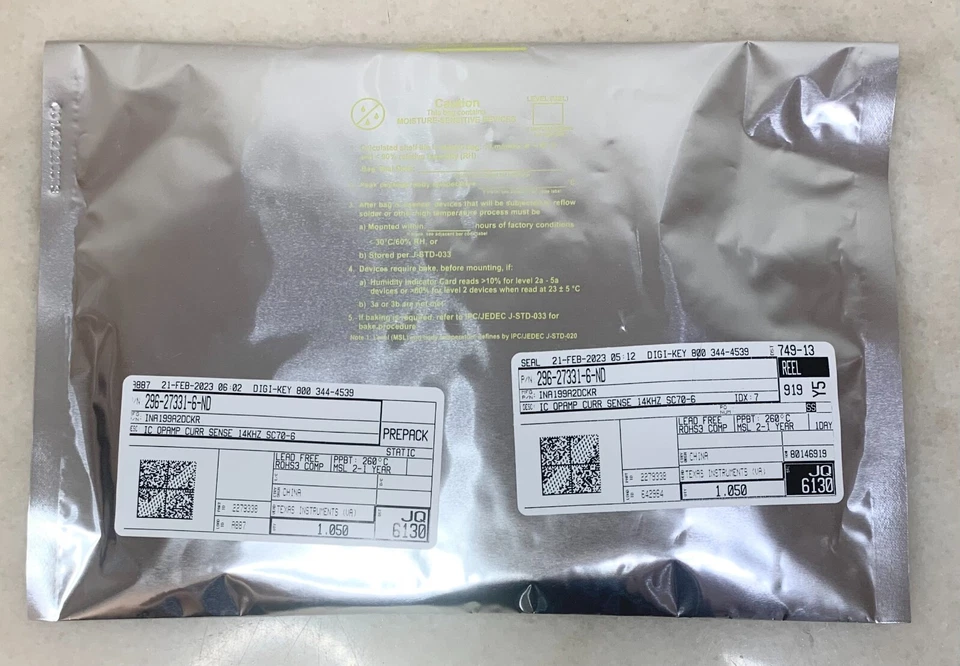 1050 Pcs - INA199A2DCKR - Texas Instruments Current Sense Regulator - SMD SC70-6 - image 3 of 4