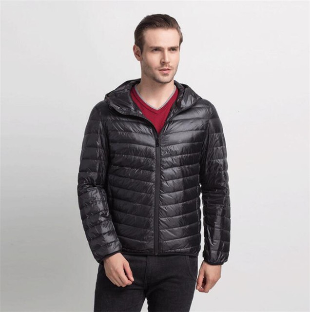 down feather coat mens