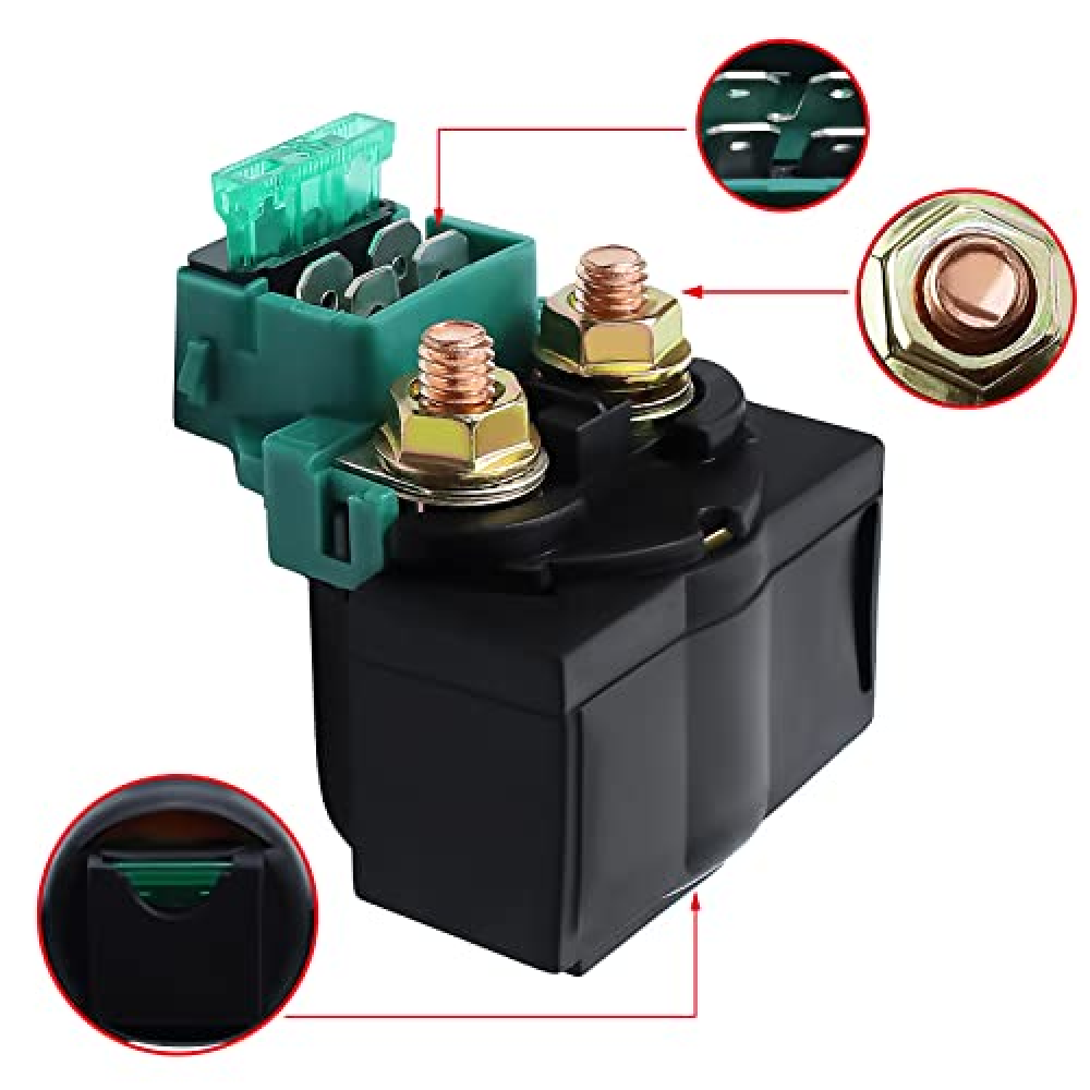 REL&Eacute; SOLENOIDE DE ARRANQUE FOR KAWASAKI VULCAN 1600 VN1600 2003-08 4 PIN FUSIBLE