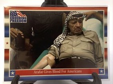 2001 Topps Enduring Freedom Yasser Arafat Gives Blood For Americans #16